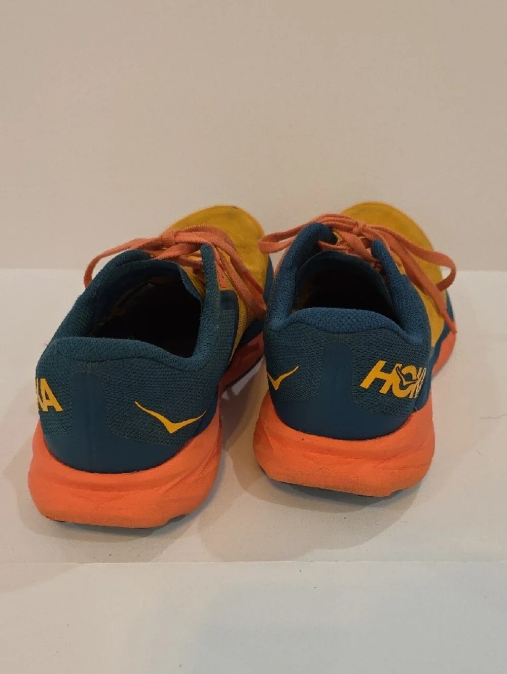 Hoka Zinal Women's Yellow, Teal & Coral Athletic Sneakers Size 9
